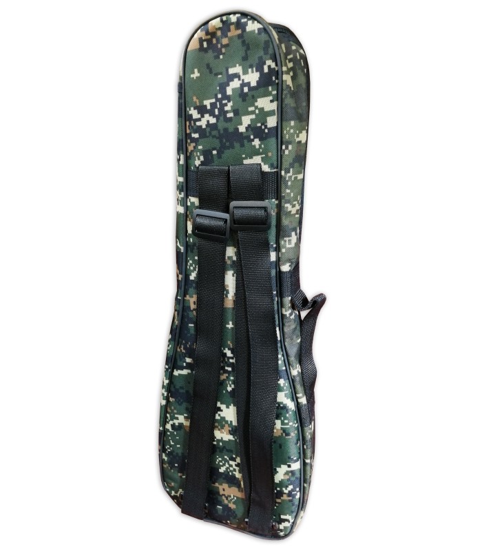 Back and straps of the bag Woodi model WUC-21CM for soprano ukulele