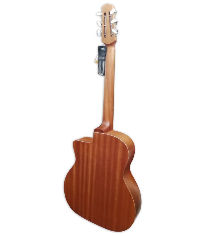 Sapele back and sides of the Jazz Manouche guitar APC model JMD100 with D shaped soundhole