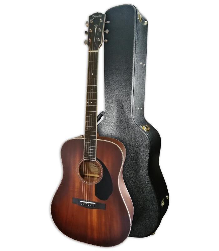Foto da guitarra eletroacústica Fender modelo Paramount PD-220E com estojo