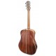 Mahogany back and sides of the electroacoustic guitar Fender model Paramount PD-220E