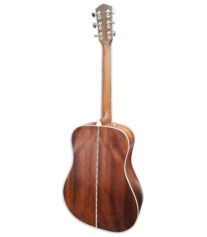 Fondo y aros en caoba de la guitarra electroacústica Fender modelo Paramount PD-220E