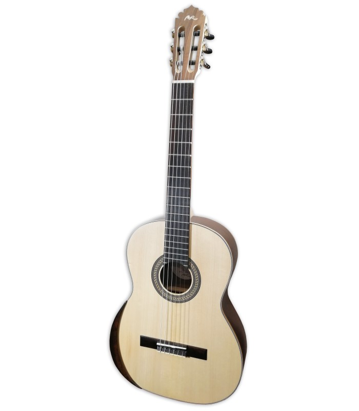 Foto da guitarra clássica Manuel Rodríguez modelo Ecologia E-65 com tampo em spruce