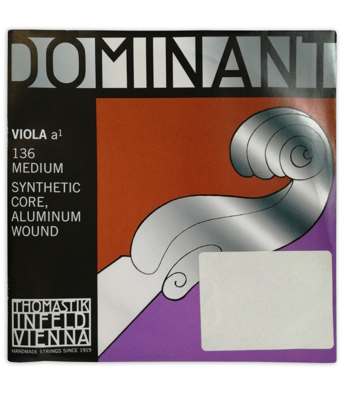 Package of the string Thomastik Dominant 136 1st for viola 4/4