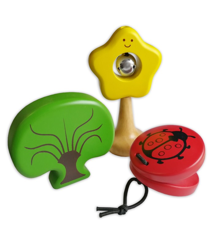 Conjunto de percussão Gewa modelo Natureza de 3 peças