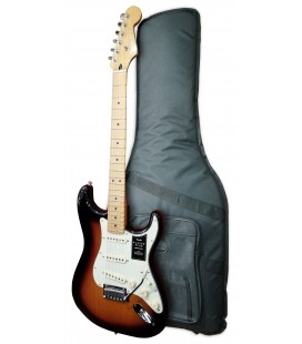 Guitarra el辿ctrica Fender modelo Player Plus Strat MN 3TSB con funda