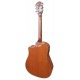Fundo da guitarra eletroacústica Fender modelo FA 325CE Dreadnought DAO Exotic 3TS