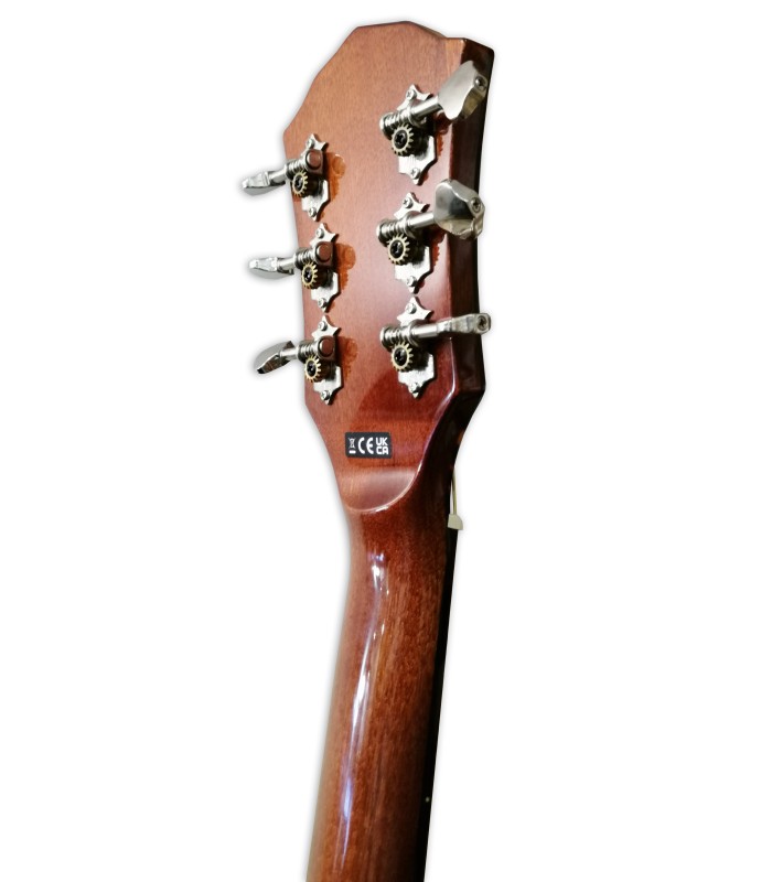 Carrilhão da guitarra eletroacústica Fender modelo FA 325CE Dreadnought DAO Exotic 3TS