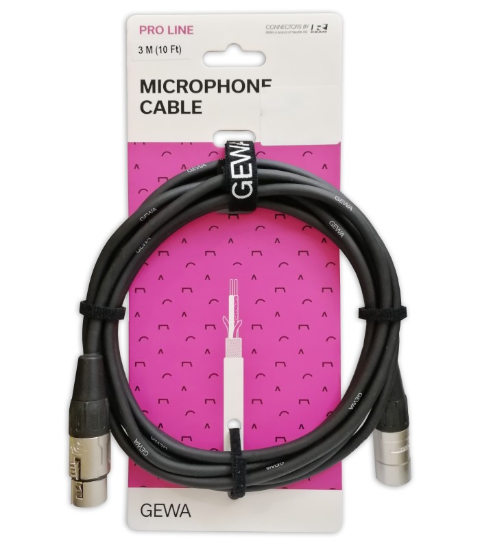 Cable Gewa model 190545 Pro Line XLR XLR 3M
