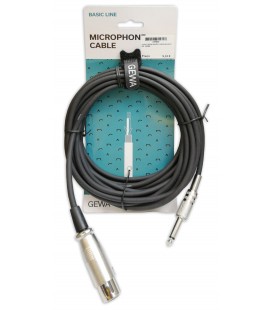Cable Gewa model 190065 Basic Line XLR Jack 6m