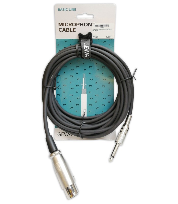 Cable Gewa model 190065 Basic Line XLR Jack 6m