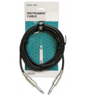 Cable Gewa model 190000 Basic Line Jack Jack 3m