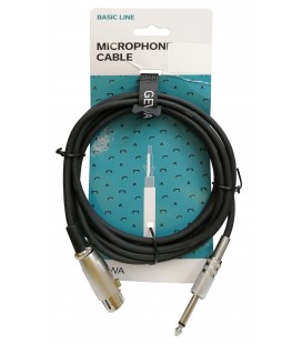 Cabo Gewa modelo 190060 Basic Line XLR Jack 3m