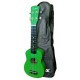 Ukulele soprano Laka model VUS 15GR green with bag