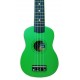 Tampo do ukulele soprano Laka modelo VUS 15GR verde