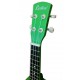Cabeça do ukulele soprano Laka modelo VUS 15GR verde