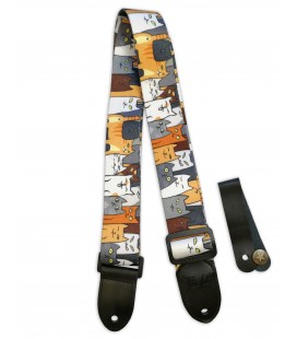 Strap Flight model S-35 Cats for Ukulele