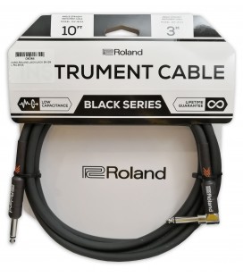 Cable Roland modelo RIC-B10A Jack Jack en L 3 metros
