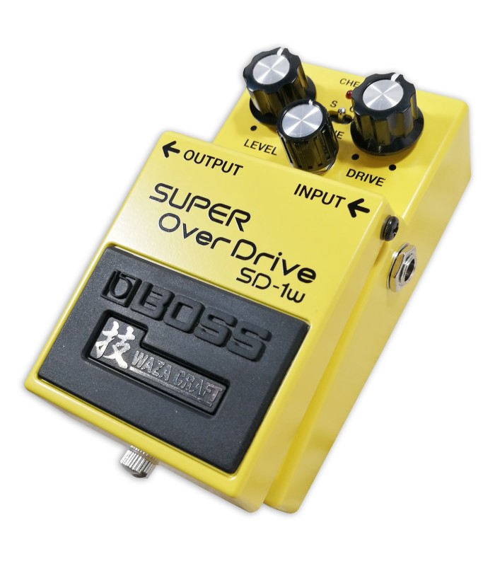 Controls and input of the pedal Boss model SD 1W Waza Super Overdrive