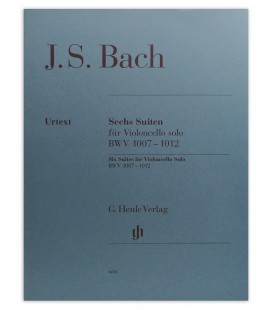 Capa do livro J S Bach 6 Sechs Suiten fur Violoncello Solo BWV 1007 1012