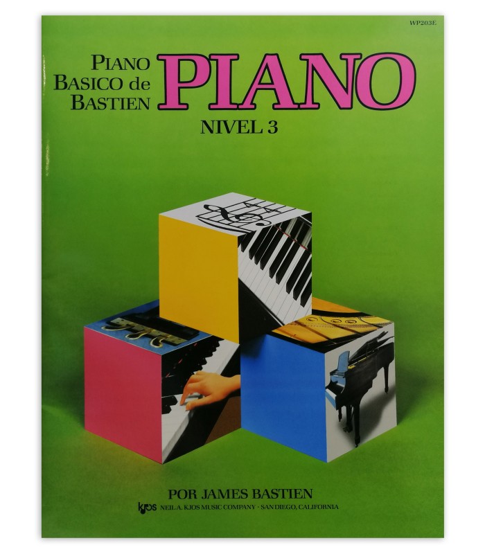 Capa do livro Piano Básico de Bastien Nível 3