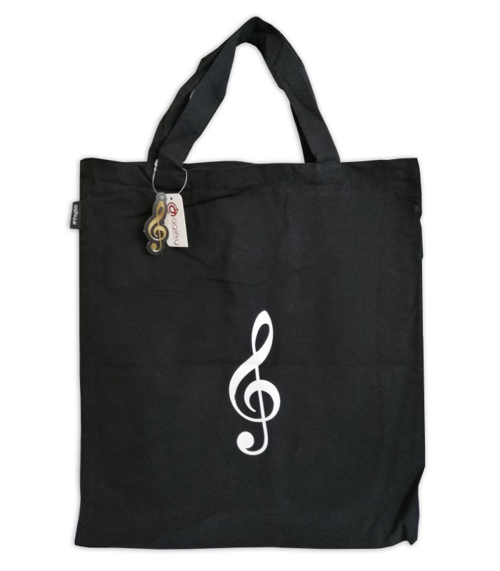 Bolsa Agifty modelo B3026 en negro con clave de Sol en blanco