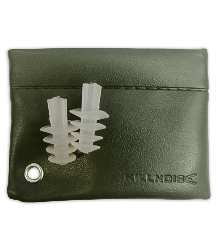 Protector auditivo Killnoise modelo KN1009L Army M-L con funda en color verde militar