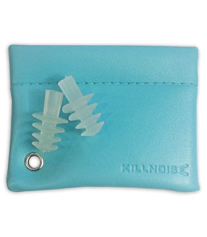 Earplugs Killnoise modelo KN1005L Ocean M-L with bag in light blue color