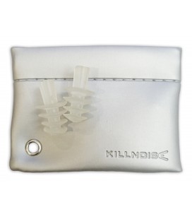 Protector auditivo Killnoise modelo KN1010L Silver M-L con funda en color plateada