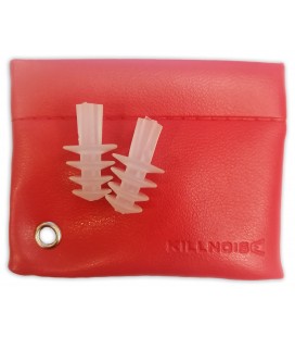 Protector para ouvidos Killnoise modelo KN1002L Red M-L com saco na cor vermelha
