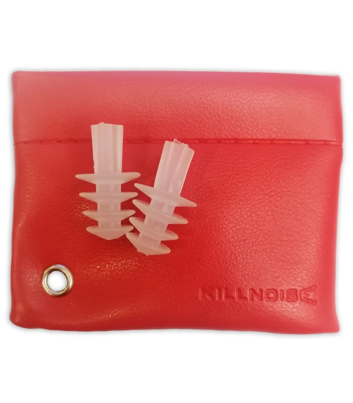 Protector para ouvidos Killnoise modelo KN1002L Red M-L com saco na cor vermelha