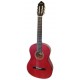 Classical guitar Valencia model VC204 TWR in transparent red color and matt finish
