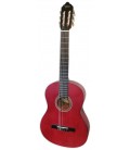 Guitarra Clássica Valencia VC204 TWR Transparente Vermelha Mate