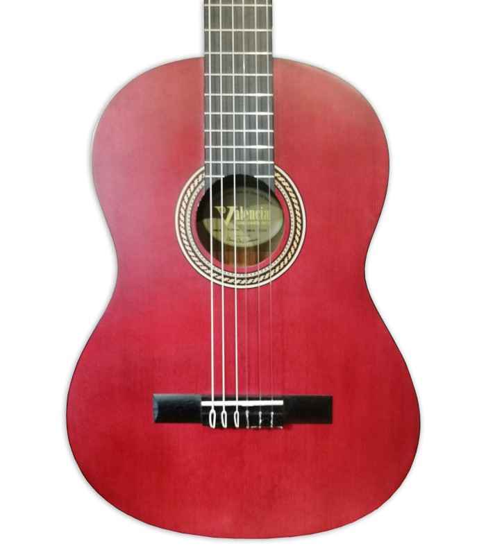 Top of the classical guitar Valencia model VC204 TWR