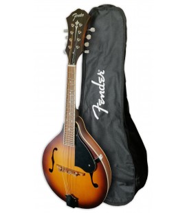 Bandolim Fender modelo PM 180E acabamento Aged Cognac Burst com saco