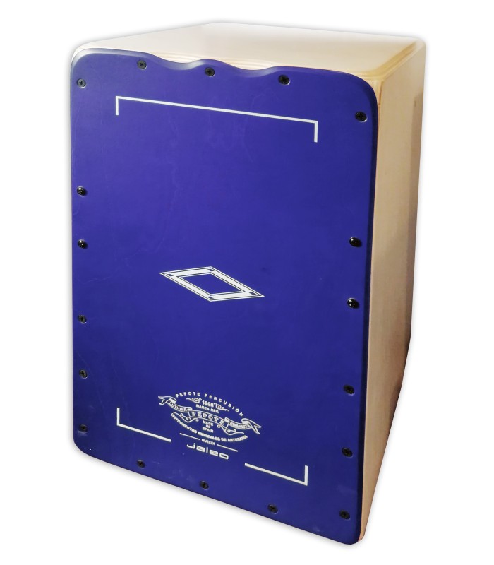 Cajon Pepote modelo Jaleo com tampo azul