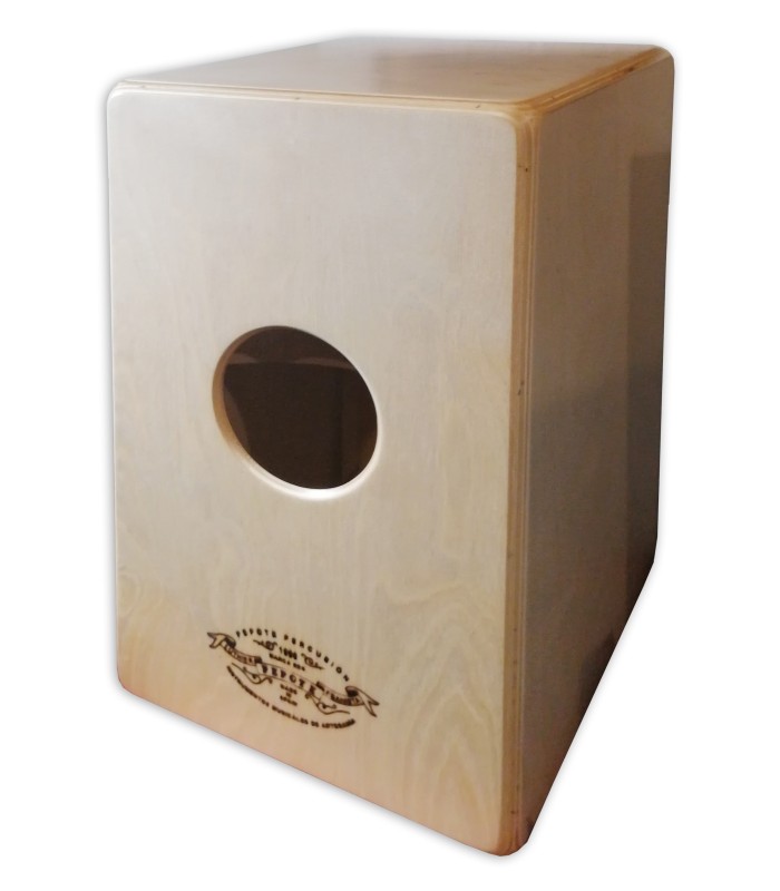Back of the Pepote cajon model Jaleo with blue top