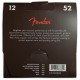 Contracapa da embalagem do jogo de cordas Fender Dura Tone Coated 80 20 Bronze 012