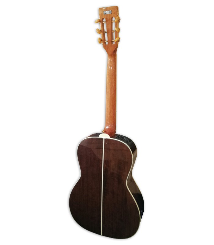 Walnut back of the electroacoustic guitar Takamine model GY51E New Yorker