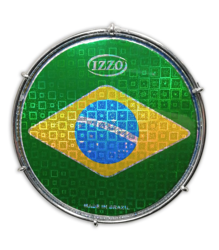 Head with Brazil's flag of the tambourine Izzo model IZ3456 6