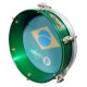 Green aluminium rim of the tambourine Timbra model TI8670