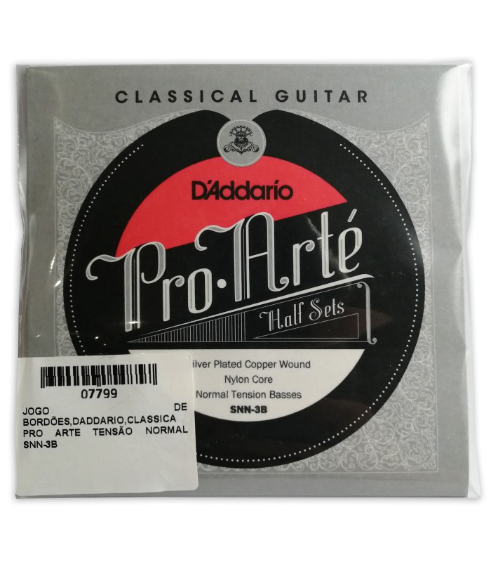 Juego de bordones Daddario modelo SNN-3B Pro Arte tensión normal para guitarra clásica