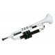 Trumpet Ptrumpet Bb in white plastic