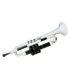 Trompeta Ptrumpet en Plástico Blanco con Funda