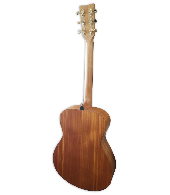 Fundo e ilhargas em mogno da guitarra folk Yamaha modelo Storia II