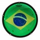 Pele com a bandeira brasileira do tamborim Remo modelo TM 7206 1G 6