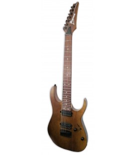 Guitarra elétrica Ibanez modelo RG7421 WNF Walnut Flat com 7 cordas