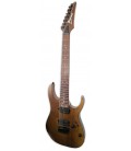 Electric guitar Ibanez model RG7421 WNF Walnut Flat with 7 strings