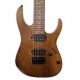 Cuerpo y pastillas de la guitarra eléctrica Ibanez modelo RG7421 WNF Walnut Flat con 7 cuerdas