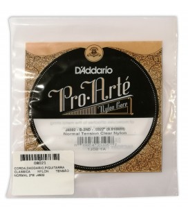 Package cover of the string DAddario model J4502 2nd B nylon normal tension for classical guitar