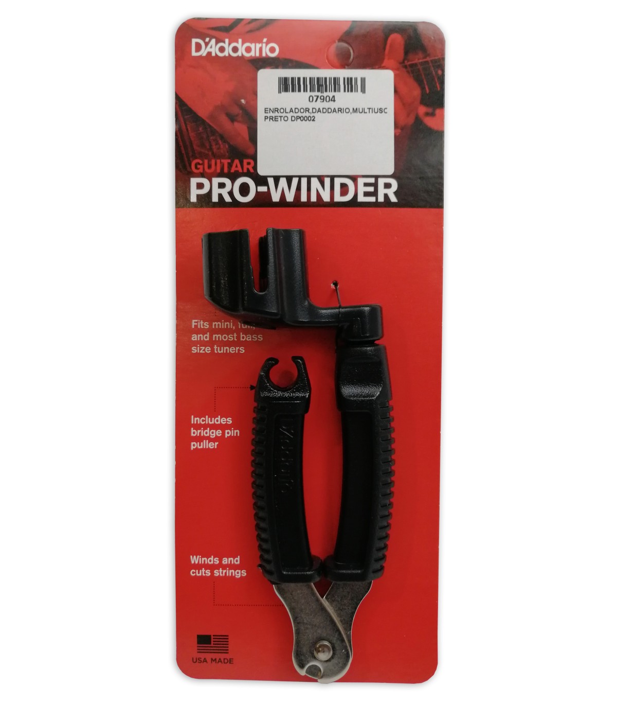 Enrolador multiusos
de Cordas D’Addario Pro-Winder DP0002